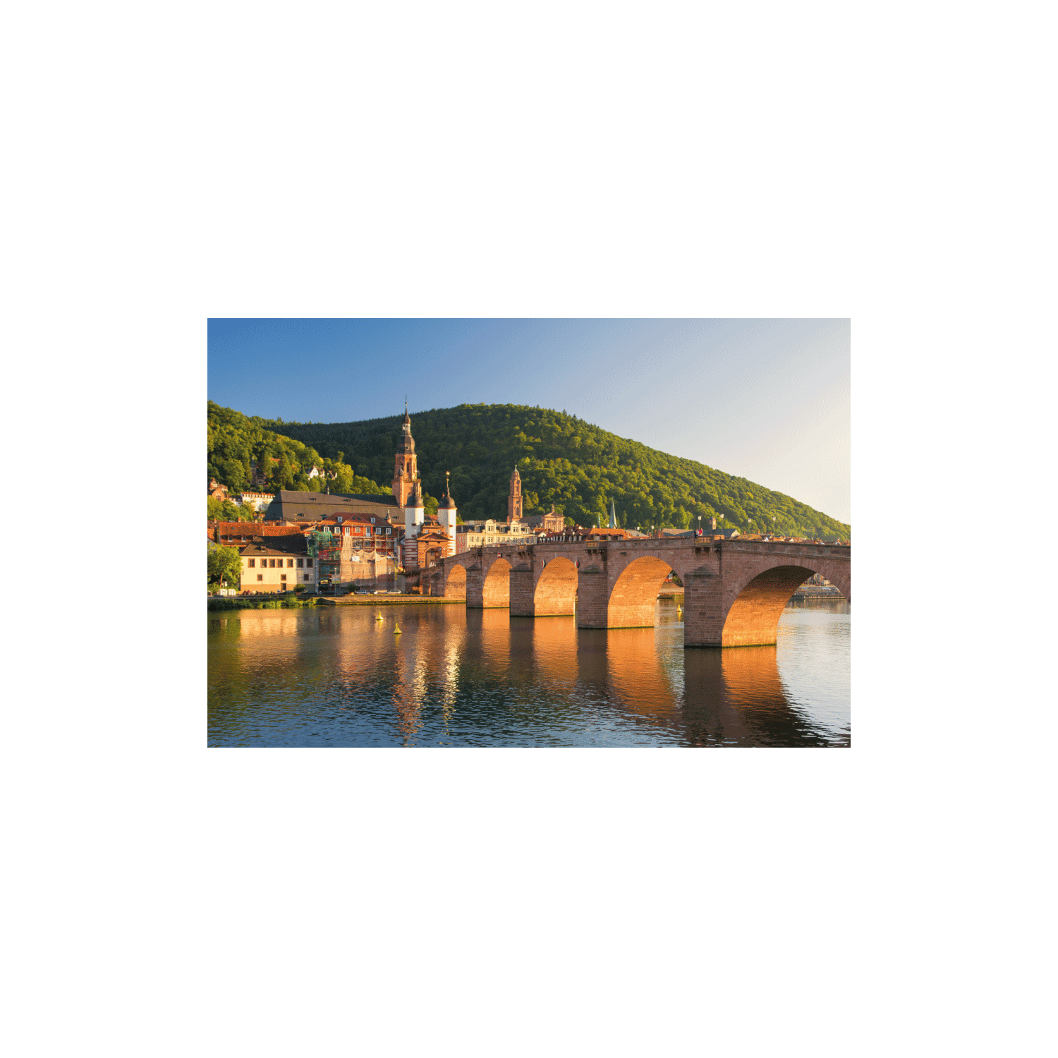 Stadtansicht Heidelberg mit Brücke