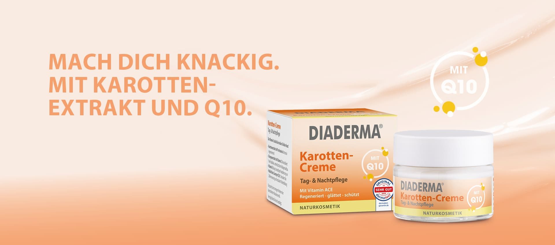 Mach Dich knackig - mit Karotten-Extrakt und Q10